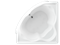 AQUATEK Сириус Акриловая ванна на каркасе, слив-перелив в комплекте, с панелью. - фото 69132