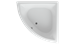 AQUATEK Юпитер Акриловая ванна на каркасе, слив-перелив в комплекте, с панелью. - фото 69158