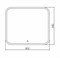 GROSSMAN Зеркало Comfort 800*680 с сенсорным выключателем 680680 - фото 70682