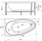 RADOMIR Ванна акриловая "ОРСИНИ", 1600х900 (левое исполнение), рама-подставка - фото 71569
