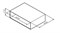 AM.PM Gem, Open-space для базы, подвесной, 60 см, цвет: белый, глянец - фото 78105