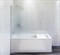 AM.PM Gem шторка на борт ванны 80х140, фиксированная, хром, стекло матовое, с пристенным к - фото 78476