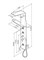 AM.PM Joy Гидромассажная панель, 3 форсунки, полочка для аксессуаров, верхний душ, 1360Х320 - фото 79155