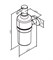 AM.PM Sense L, Стеклянный диспенсер для жидкого мыла с настенным держателем, хром - фото 80318