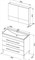 AQUANET Верона NEW 90 Комплект мебели для ванной комнаты (напольный 3 ящика) - фото 83399
