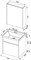 AQUANET Латина 60  Комплект мебели для ванной комнаты (1 ящик) - фото 84725