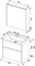AQUANET Латина 70 Комплект мебели для ванной комнаты (2 ящика) - фото 84795