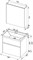 AQUANET Латина 70 Комплект мебели для ванной комнаты (2 ящика) - фото 84802
