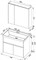 AQUANET Латина 80 Комплект мебели для ванной комнаты - фото 84813