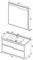 AQUANET Модена 100 Комплект мебели для ванной комнаты - фото 85070