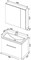 AQUANET Порто 80 Комплект мебели для ванной комнаты - фото 85801