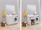 AQUANET Токио 120 L Тумба для ванной комнаты с раковиной (напольная, 1 ящик, 2 дверцы) - фото 93502
