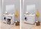 AQUANET Токио 120 R Тумба для ванной комнаты с раковиной (напольная, 1 ящик, 2 дверцы) - фото 93565