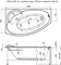 AQUANET Акриловая ванна Sofia 170x90 L AQUANET-00204039